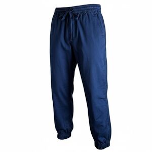 JCrew navy blue joggers drawcord adjustable waist size 4 pockets front & back